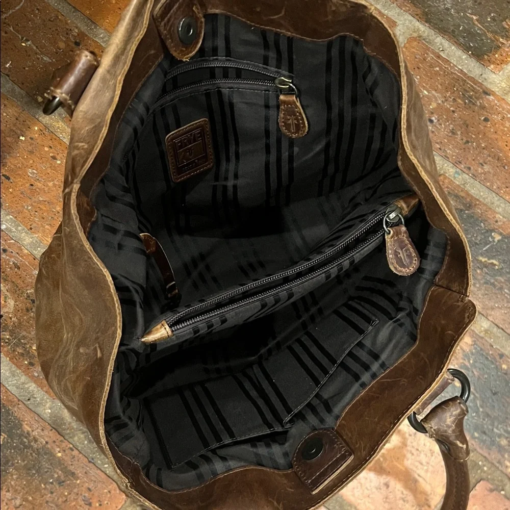 Frye Brown Melissa Tote - Picture 12 of 16